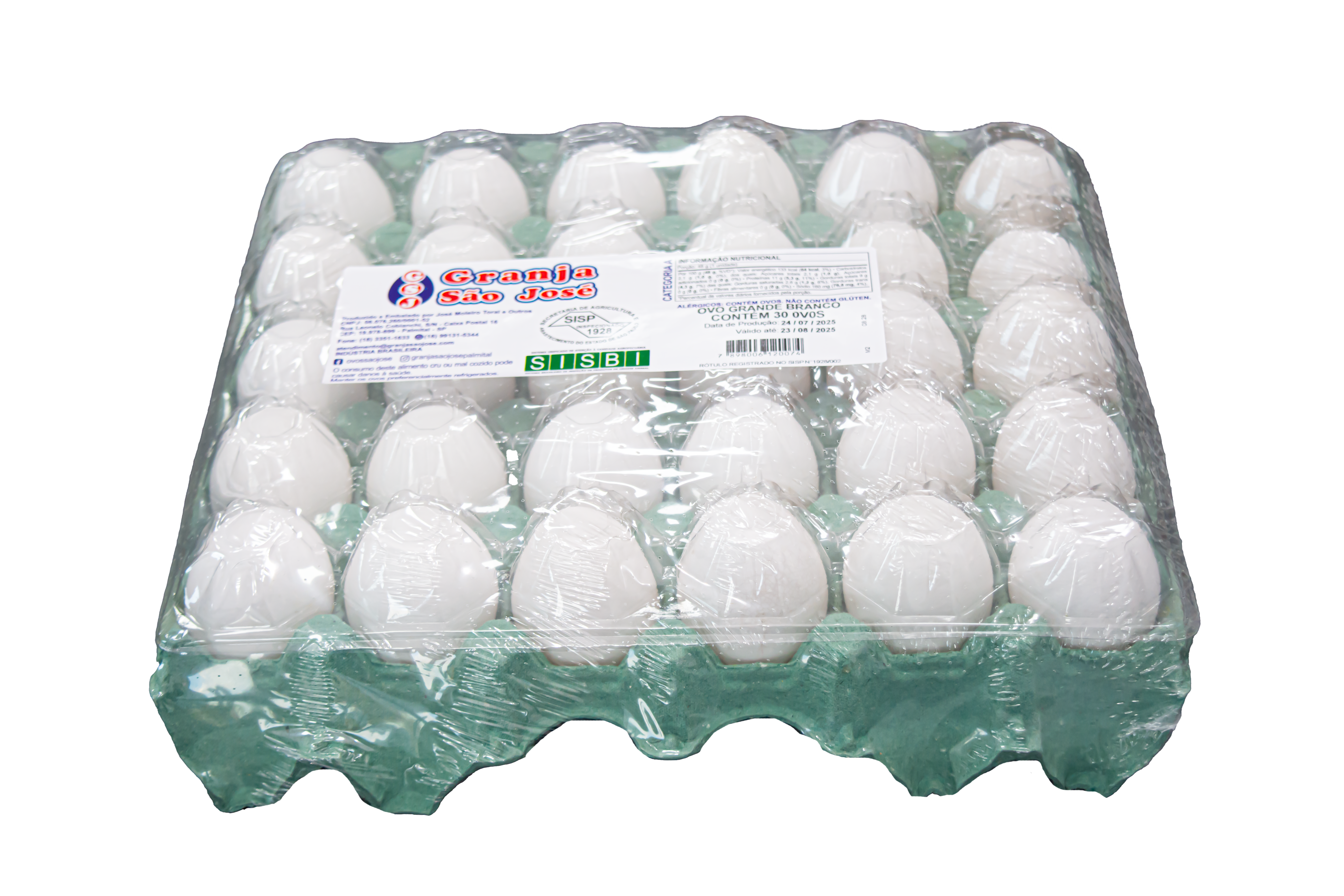 Cartela PVC 30 ovos atacado