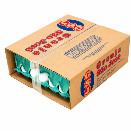 Ovo Grande Branco 60 unidades - 10g de proteína a cada 2 ovos (cinta)