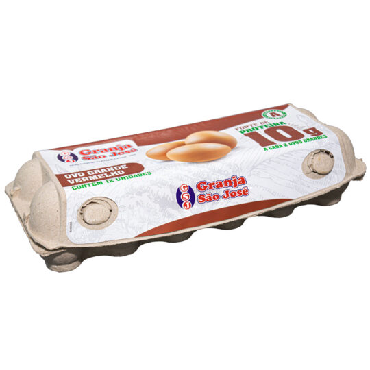 Ovo Grande Vermelho 12 unidades - 10g de proteína a cada 2 ovos