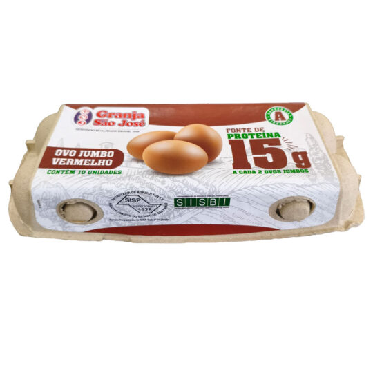 Ovo Jumbo Vermelho 10 unidades - 15g de proteína a cada 2 ovos