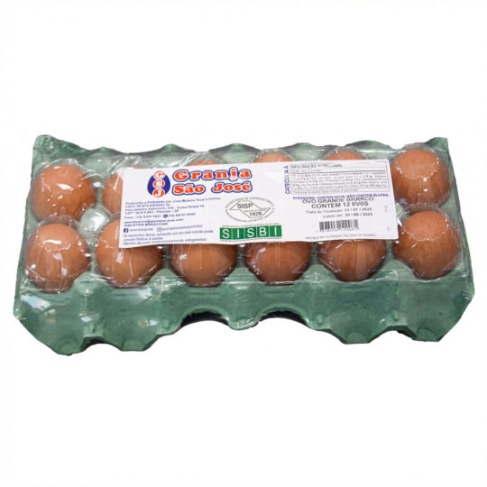 Cartela PVC - 12 ovos grandes vermelhos