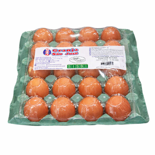 Cartela PVC - 20 ovos extra vermelhos